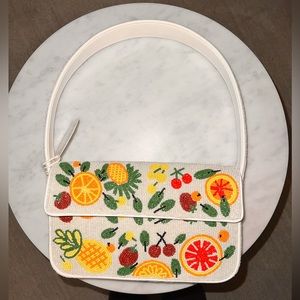 STAUD TOMMY BEADED BAG FRUIT SALAD NWT